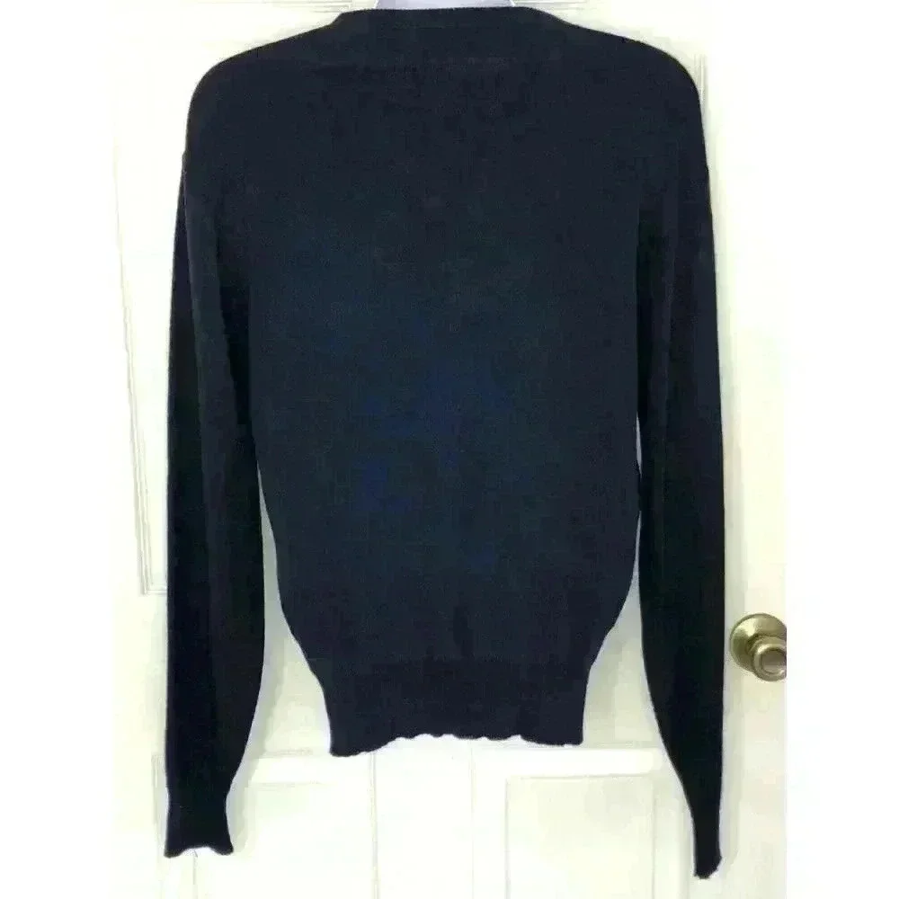 Vintage Puritan sweater XL v-neck navy orlon NWT made in USA GIFT